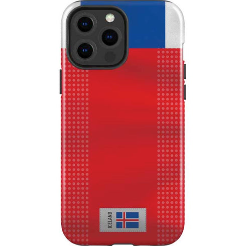 Iceland Soccer Flag iPhone 15 Pro Max Impact Case